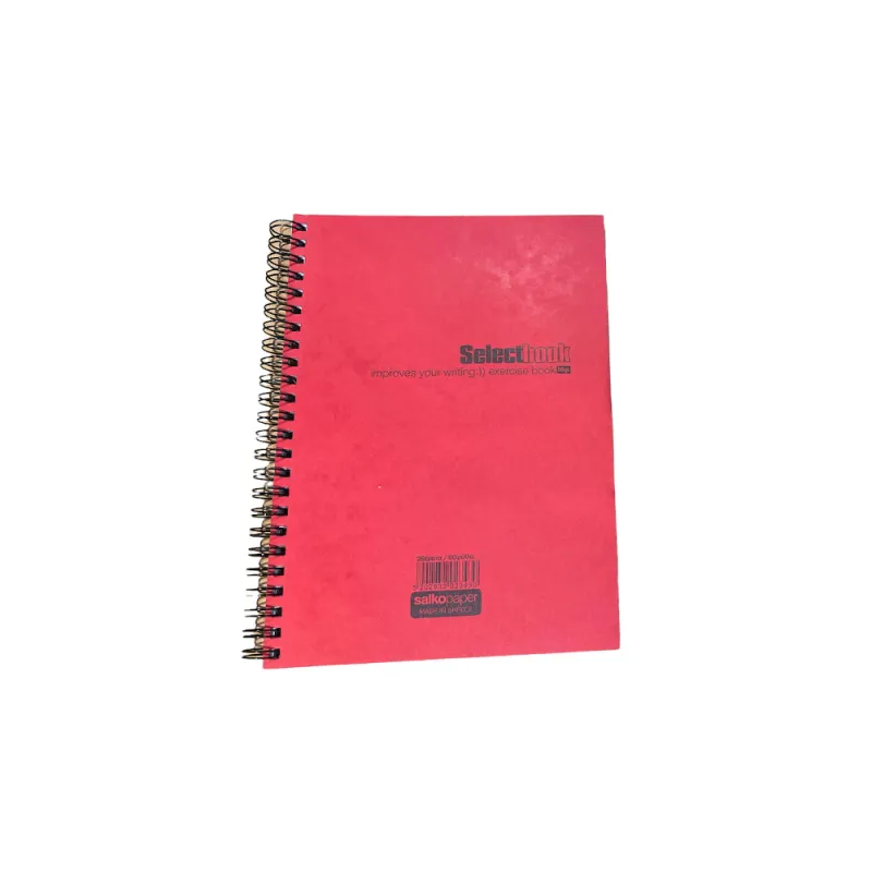 Salko Paper - Μπλοκ Σημειώσεων Σπιράλ 60 Φύλλων, Select Book 14x21, Κόκκινο 2343