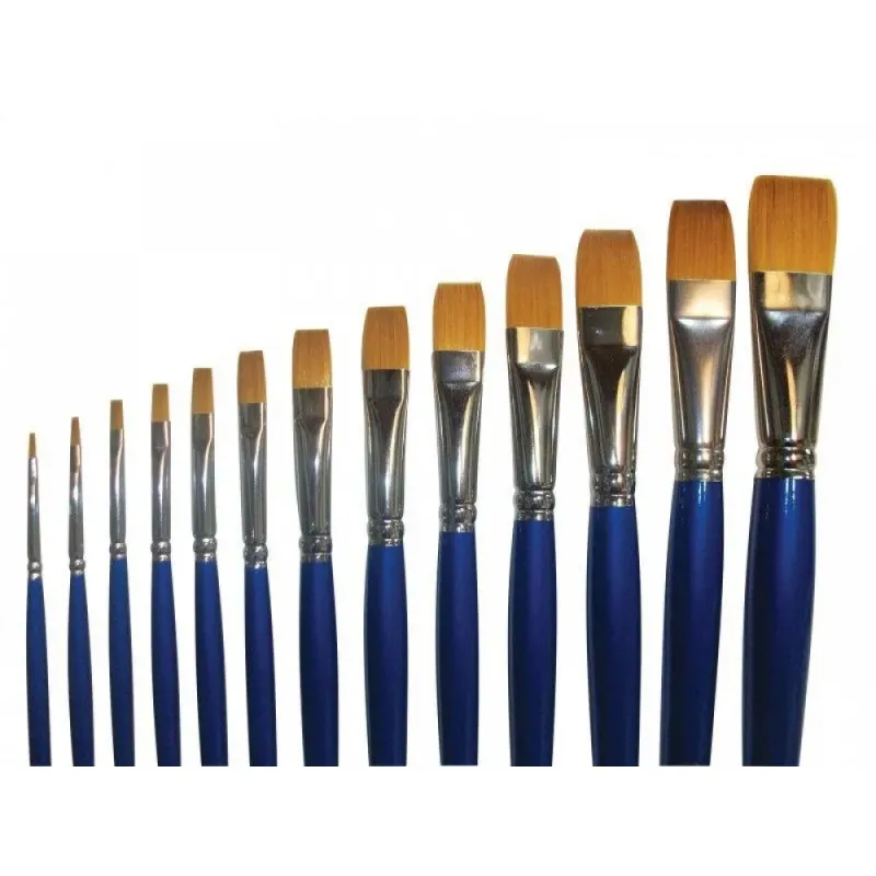 Art & Hobby - Πινέλo Συνθετικό Πλακέ Με Μακριά Λαβή 2600-B No.6 2600B006