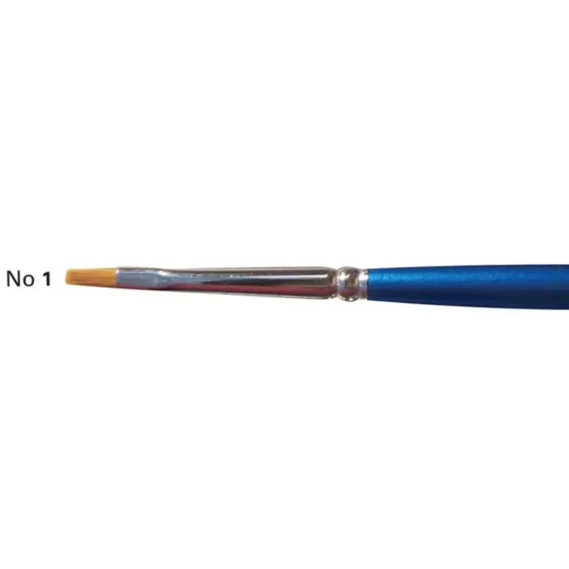 Art & Hobby - Πινέλo Συνθετικό Πλακέ Με Κοντή Λαβή 2600-BS No.01 2600BS01