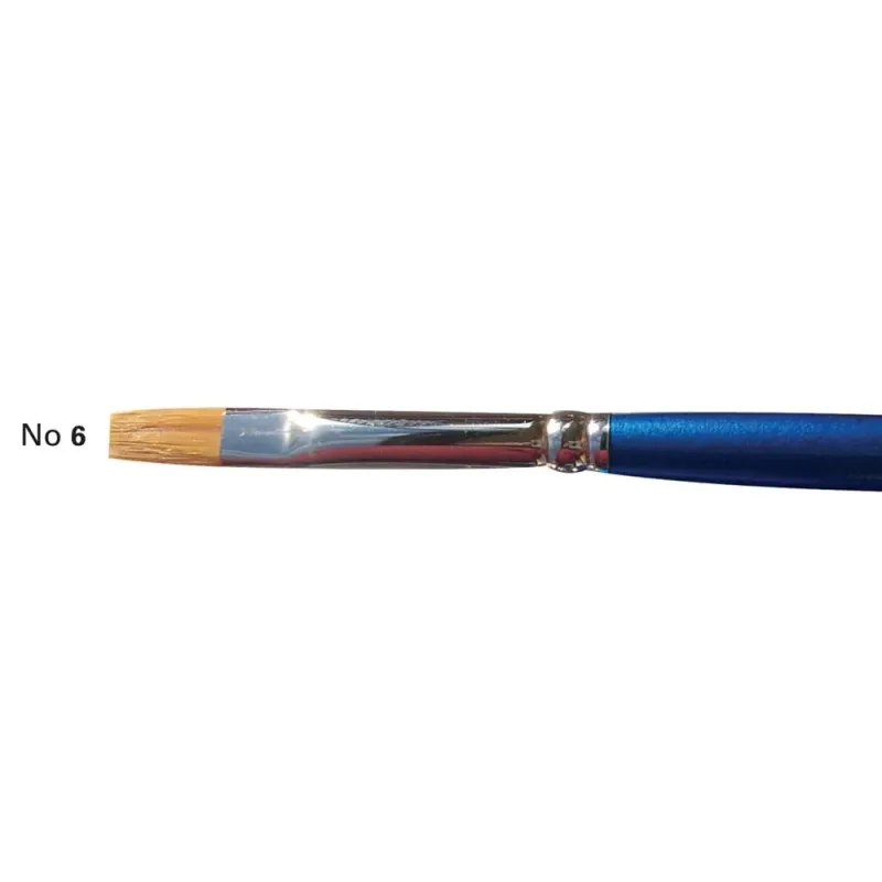 Art & Hobby - Πινέλo Συνθετικό Πλακέ Με Κοντή Λαβή 2600-BS No.06 2600BS06