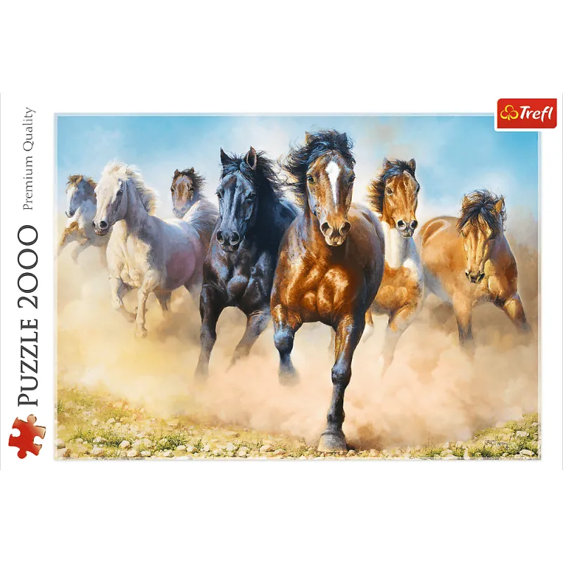 Trefl – Puzzle Galloping Herd Of Horses 2000 Pcs 27098