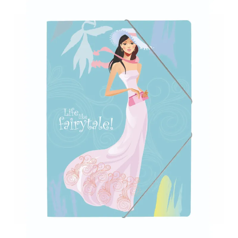 A&G Paper - Ντοσιέ Με Λάστιχο A4, Fairytale Glamour 29013