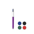 Bic - Στυλό 4 Colours Shine, Μωβ 310407 Bic - Στυλό 4 Colours Shine, Μωβ 310407