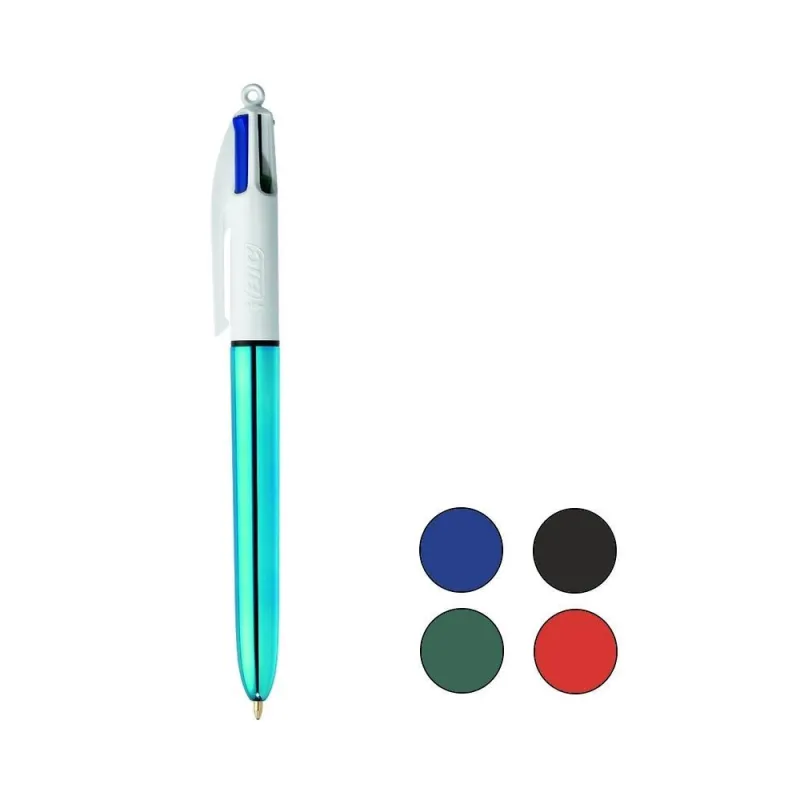 Bic - Στυλό 4 Colours Shine, Γαλάζιο 310421