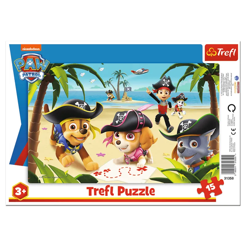 Trefl - Puzzle Frame, Paw Patrol Friends 15 Pcs 31350