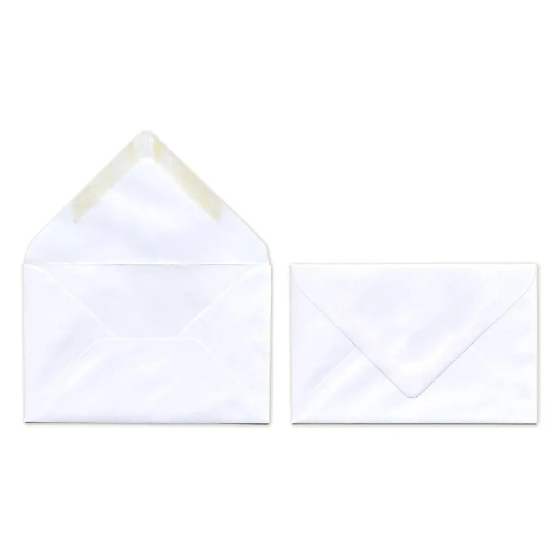 A&G Paper - Φάκελος Αλληλογραφίας Καρτ Βιζίτ 7.5x11.5cm Λευκό Σετ 25 Τεμάχια 3216