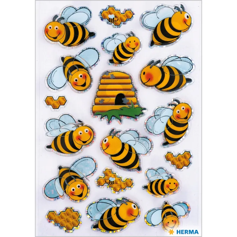 Herma - Αυτοκολλητάκια 3D, Bees 3227