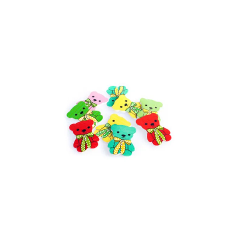 Craft With Fun - Ξύλινα Κουμπιά, Αρκουδάκια Σετ 20 Τεμαχίων 327077