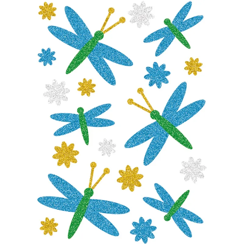 Herma - Αυτοκολλητάκια Glittery, Dragonflies 3277