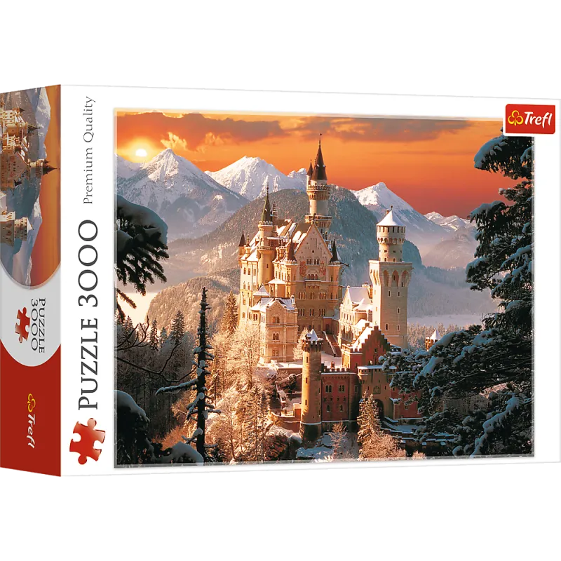 Trefl – Puzzle Wintry Neuschwanstein Castle, Germany 3000 Pcs 33025