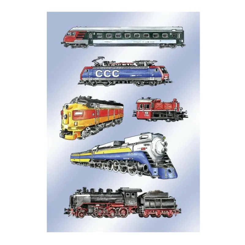 Herma - Αυτοκολλητάκια, Trains 3316