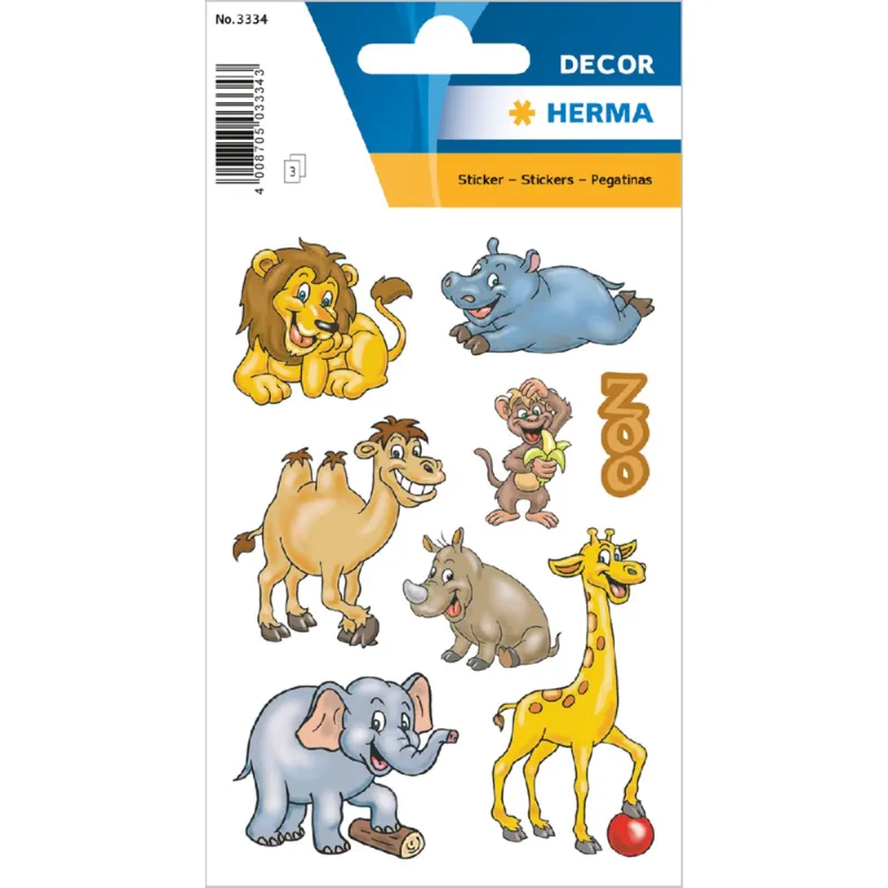 Herma - Αυτοκολλητάκια, Zoo Animals 3334