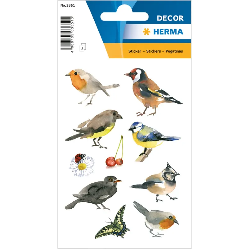 Herma - Αυτοκολλητάκια, Watercolor Birds 3351