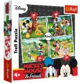Trefl - Puzzle 4 in 1 Mickey Mouse, Playing in the Park 35/48/54/70 Pcs 34261 Trefl - Puzzle 4 in 1 Mickey Mouse, Playing in the Park 35/48/54/70 Pcs 34261