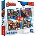 Trefl - Puzzle 4 in 1 Fearless Avengers 35/48/54/70 Pcs 34310 Trefl - Puzzle 4 in 1 Fearless Avengers 35/48/54/70 Pcs 34310