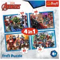 Trefl - Puzzle 4 in 1 Fearless Avengers 35/48/54/70 Pcs 34310 Trefl - Puzzle 4 in 1 Fearless Avengers 35/48/54/70 Pcs 34310