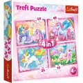Trefl - Puzzle 4 in 1 Magical World Of Unicorns 35/48/54/70 Pcs 34321 Trefl - Puzzle 4 in 1 Magical World Of Unicorns 35/48/54/70 Pcs 34321
