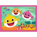 Trefl - Puzzle 4 in 1, The Shark Family 12/15/20/24 Pcs 34378 Trefl - Puzzle 4 in 1, The Shark Family 12/15/20/24 Pcs 34378