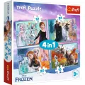 Trefl - Puzzle 4 in 1, The Amazing World Of Frozen 12/15/20/24 Pcs 34381 Trefl - Puzzle 4 in 1, The Amazing World Of Frozen 12/15/20/24 Pcs 34381
