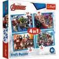 Trefl - Puzzle 4 in 1, Avengers 35/48/54/70 pcs 34386 Trefl - Puzzle 4 in 1, Avengers 35/48/54/70 pcs 34386