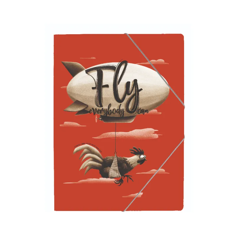 A&G Paper - Ντοσιέ Με Λάστιχο A4, Fly Chicken 34649