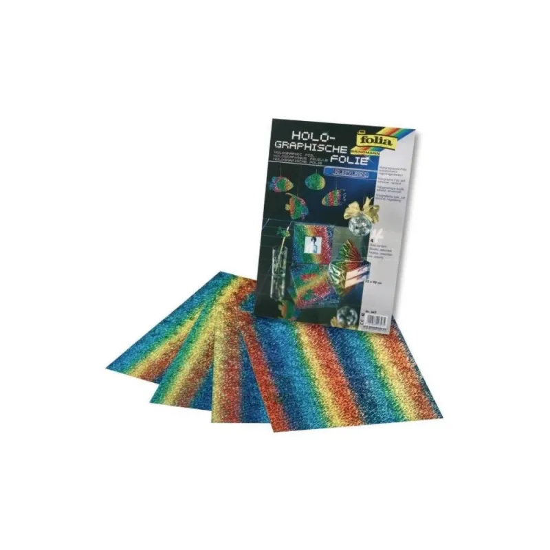 Folia - Holographic Foil 4 Φύλλα, Rainbow 23x33 εκ. 347