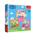 Trefl - Puzzle 3 in 1 Peppa Pig 20/36/50 Pcs 34852 Trefl - Puzzle 3 in 1 Peppa Pig 20/36/50 Pcs 34852