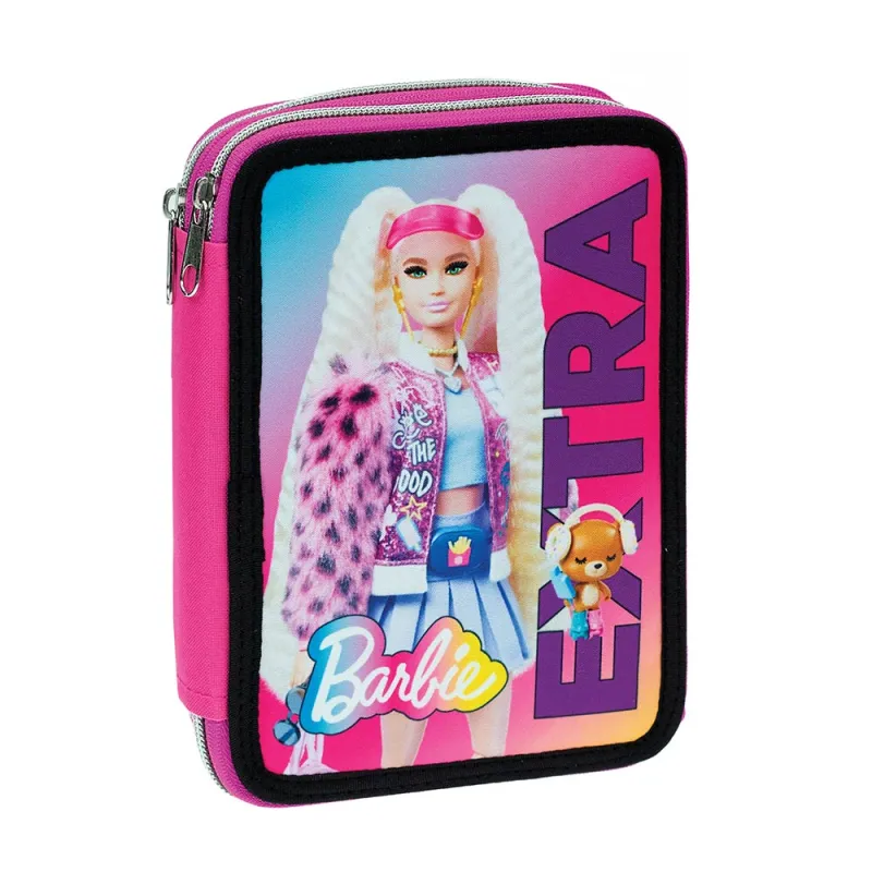 Gim – Κασετίνα Διπλή Γεμάτη Barbie, Extra 349-76100