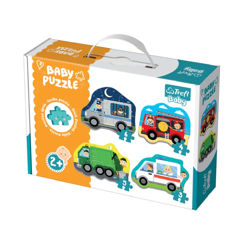 Trefl - Baby Puzzle, Vehicles 18 Pcs 36071