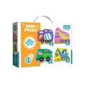 Trefl - Baby Puzzle, Vehicles On Construction 3/4/5/6 Pcs 36072 Trefl - Baby Puzzle, Vehicles On Construction 3/4/5/6 Pcs 36072