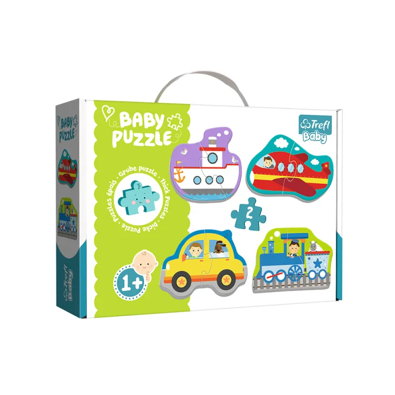 Trefl - Baby Puzzle, Vehicles Transport 8 Pcs 36075
