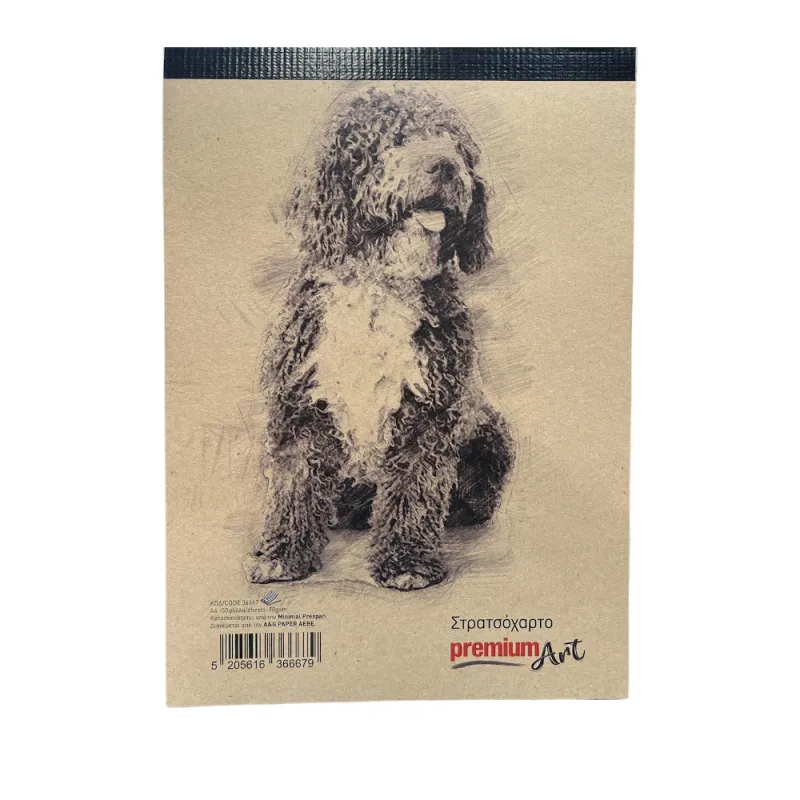 A&G Paper - Μπλοκ Στρατσόχαρτο Premium Art, Κραφτ A4 50 Φύλλα 36667