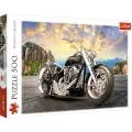 Trefl - Puzzle Black Motorcycle 500 Pcs 37384 Trefl - Puzzle Black Motorcycle 500 Pcs 37384