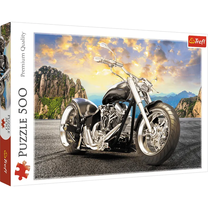 Trefl - Puzzle Black Motorcycle 500 Pcs 37384