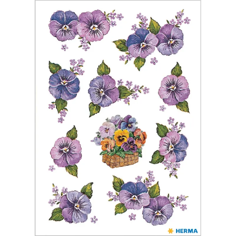 Herma - Αυτοκολλητάκια, ‎Pansy 3818