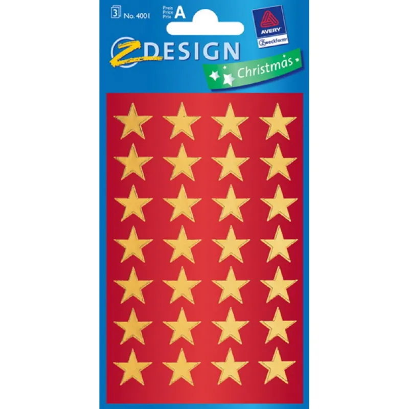 ZDesign - Αυτοκολλητάκια, Glossy Foil, Gold Stars 4001