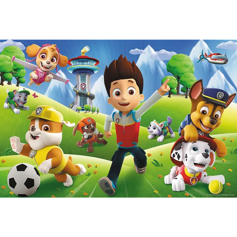 Trefl - Puzzle Super Maxi Double-Sided, Paw Patrol Adventures 24 Pcs 41001