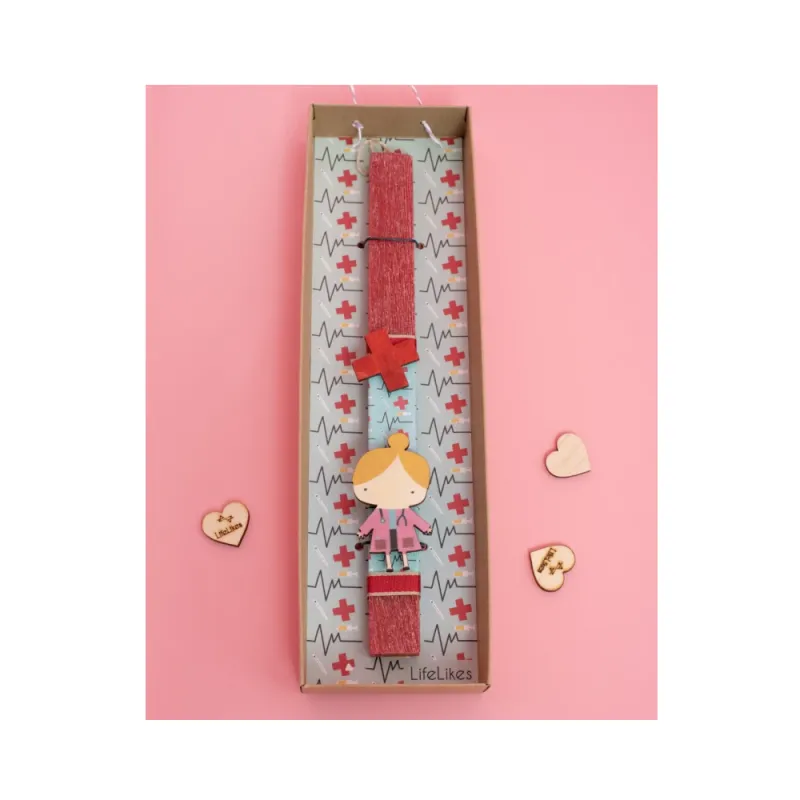 Life Likes - Λαμπάδα Γιατρός Κορίτσι Σε Κουτί 4117