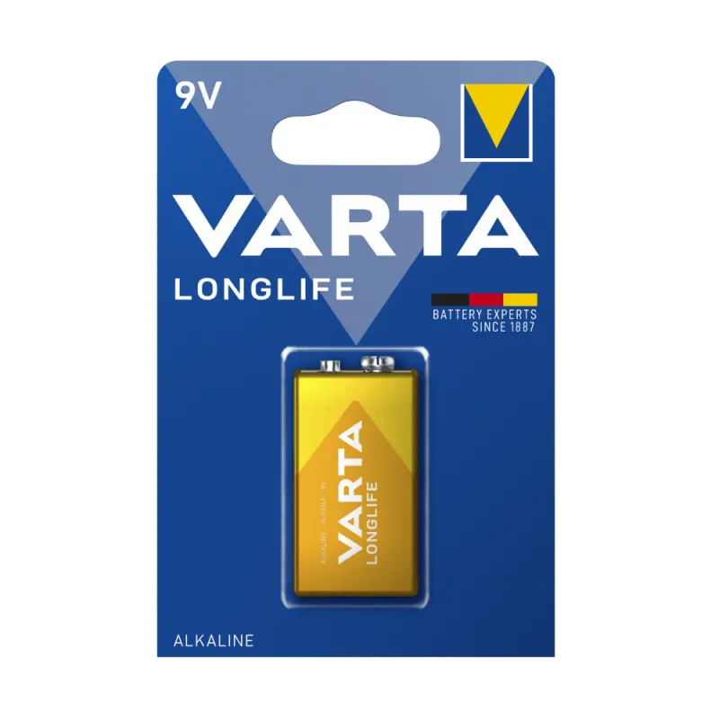Varta - Αλκαλικές Μπαταρίες Long Life 9V 1 Τεμ 4122