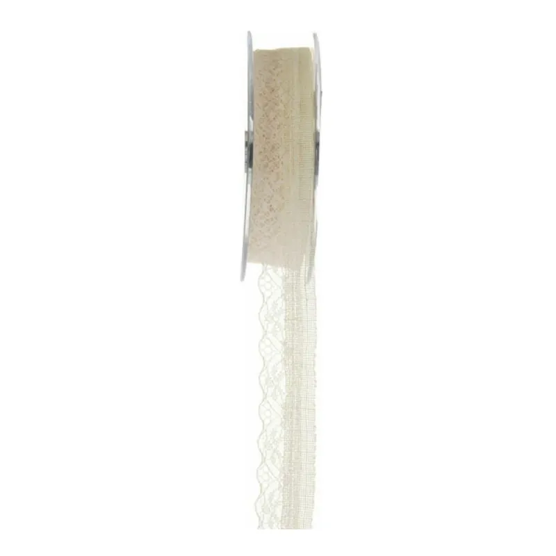 Iliadis - Κορδέλα Δαντέλα 25mmX9.1M, Ivory 41647