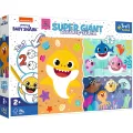 Trefl - Puzzle Super Giant Double-Sided, Little Shark 15 Pcs 42004 Trefl - Puzzle Super Giant Double-Sided, Little Shark 15 Pcs 42004