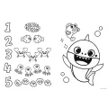 Trefl - Puzzle Super Giant Double-Sided, Little Shark 15 Pcs 42004 Trefl - Puzzle Super Giant Double-Sided, Little Shark 15 Pcs 42004