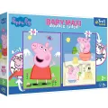 Trefl - Puzzle Baby Maxi Double-Sided, Peppa's Good Day 10/10 Pcs 43001 Trefl - Puzzle Baby Maxi Double-Sided, Peppa's Good Day 10/10 Pcs 43001