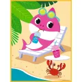 Trefl - Puzzle Super Maxi Double-Sided, Shark's Happy Day 10/10 Pcs 43005 Trefl - Puzzle Super Maxi Double-Sided, Shark's Happy Day 10/10 Pcs 43005