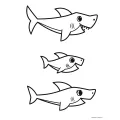 Trefl - Puzzle Super Maxi Double-Sided, Shark's Happy Day 10/10 Pcs 43005 Trefl - Puzzle Super Maxi Double-Sided, Shark's Happy Day 10/10 Pcs 43005