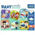 Trefl - Puzzle 6 in 1, Baby Puzzle, Professions And Vehicles 2/2/3/4/5/6 Pcs 44001 Trefl - Puzzle 6 in 1, Baby Puzzle, Professions And Vehicles 2/2/3/4/5/6 Pcs 44001