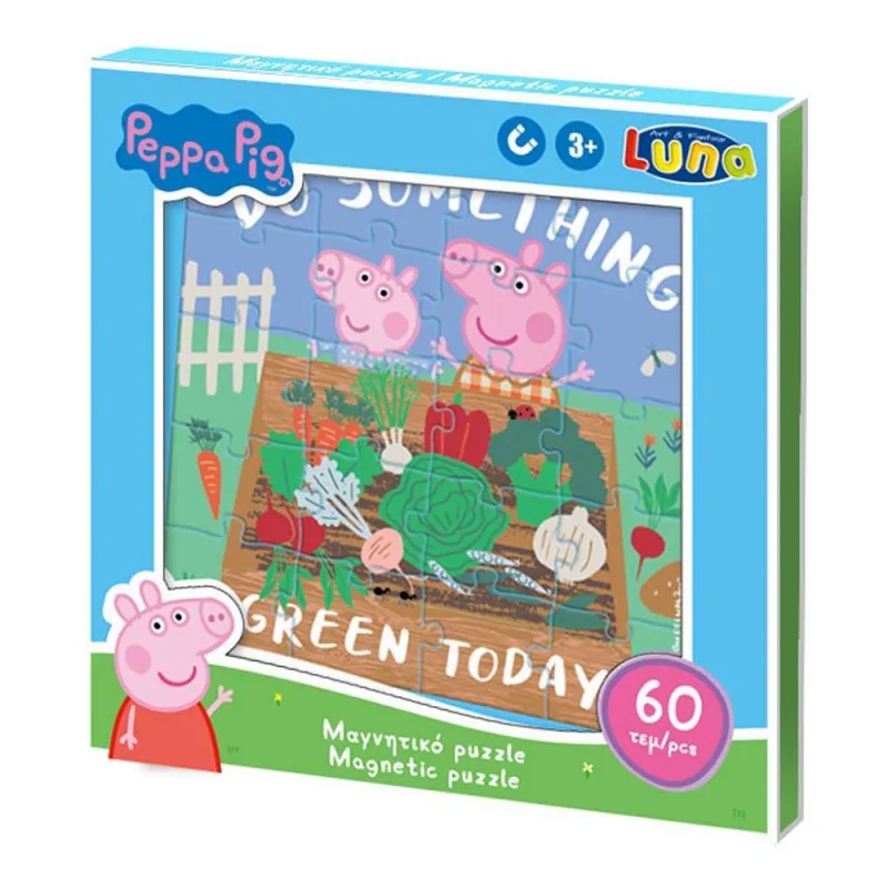 Luna - Μαγνητικό Puzzle 3 in 1, Peppa Pig 20/20/20 Pcs 482667