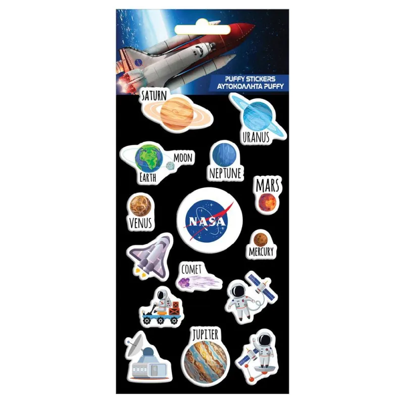 Diakakis - Αυτοκόλλητα Puffy, Nasa 486034