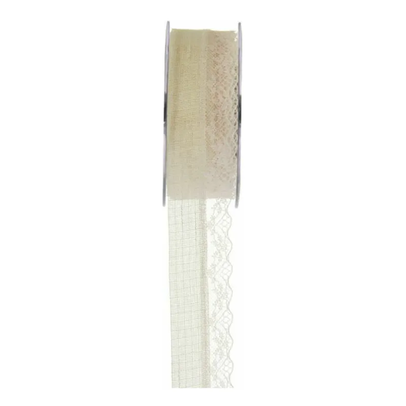 Iliadis - Κορδέλα Δαντέλα 40mmX9.1M, Ivory 48658