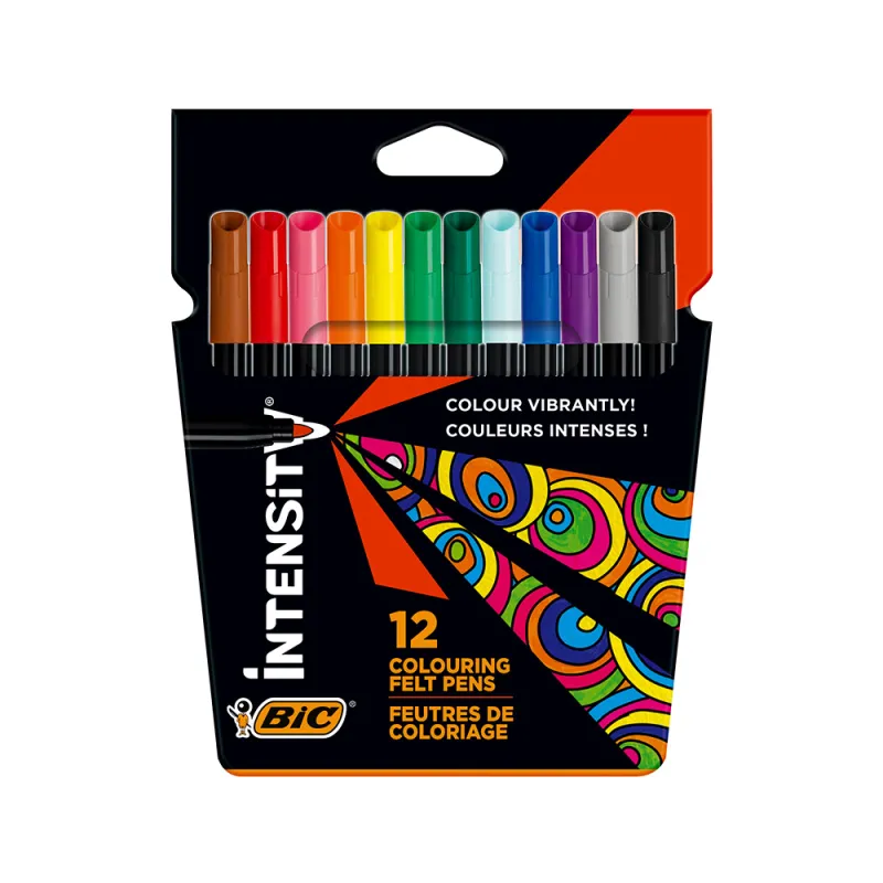 Bic - Intensity Μαρκαδόροι Ζωγραφικής 12 Τμχ 49930